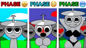 All Phases of CLUKR in New SUS Incredibox Sprunki _ From Phase 1 to Phase ___