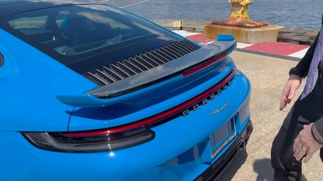 2022 Porsche 911 Turbo S | Shark Blue 992 | Porsche Exclusive Manufaktur Options смотреть онлайн