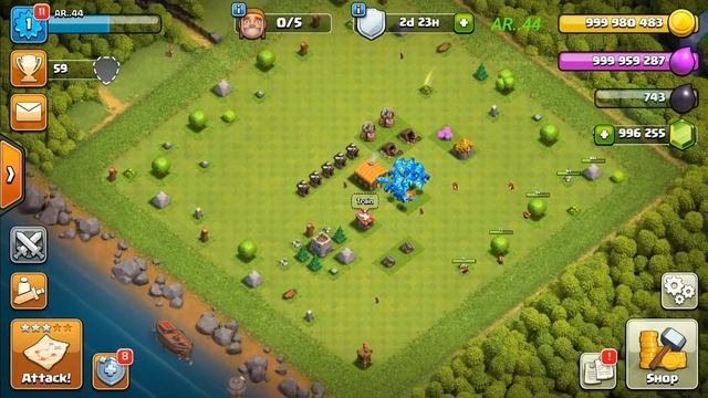 Playing clash of clans private server.... Unlimited everything! смотреть онлайн