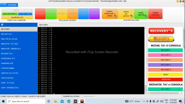 Curso Recuperación De TV Smart Usando Consola Bushers 6. Estudiantes Bushers India- Asia