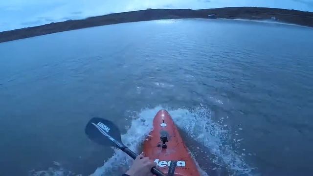 Big Wave, CaytonBay, Scarborough, kayak surfing смотреть онлайн