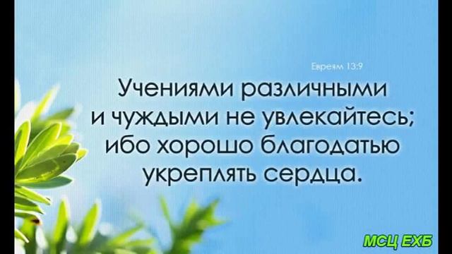 "Рецепты здорового духовного питания". С. Герасименко. Проповедь. МСЦ ЕХБ. смотреть онлайн
