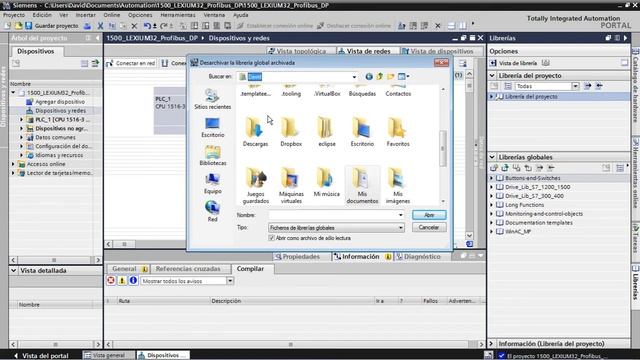 PROFIBUS Siemens 1500 y Drive Lexium32 (Vídeo 2): Instalar GSD y librerias en Tia Portal. смотреть онлайн