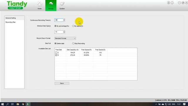 Easy7 Smart Client Express Tiandy as NVR Software. смотреть онлайн