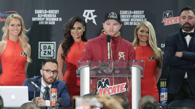 Canelo Alvarez speaks at the post-fight press conference смотреть онлайн