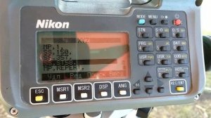 Тахеометр Nikon Nivo 5m ввод точек с известными координатами