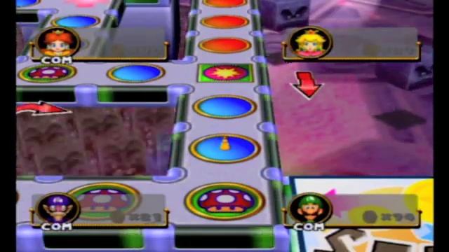 Mario Party 4 ~ Mini Board Mad-Dash (Thwomp's Backroom Ball) смотреть онлайн