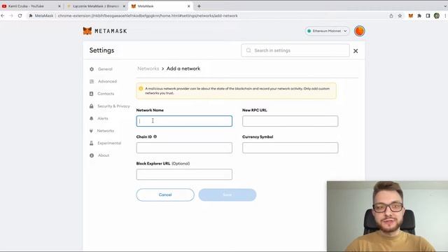 Jak dodać sieć BNB Smart Chain i jak otworzyć Metamask w nowej karcie | Metamask BSC смотреть онлайн