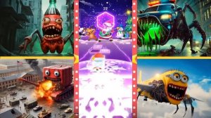 ПОЖИРАТЕЛЬ ГОЛОВ Кока-колы 🆚 Танк-монстр Молния Маккуин 🆚 Полицейская машина-монстр 🆚 Зараженное