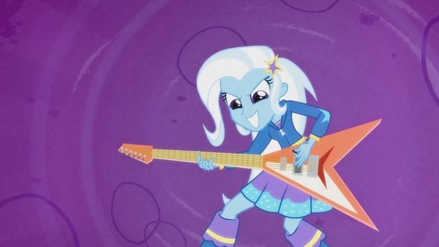 Equestria Girls Rainbow Rocks - Rainbow Dash Gitarını Seçiyor