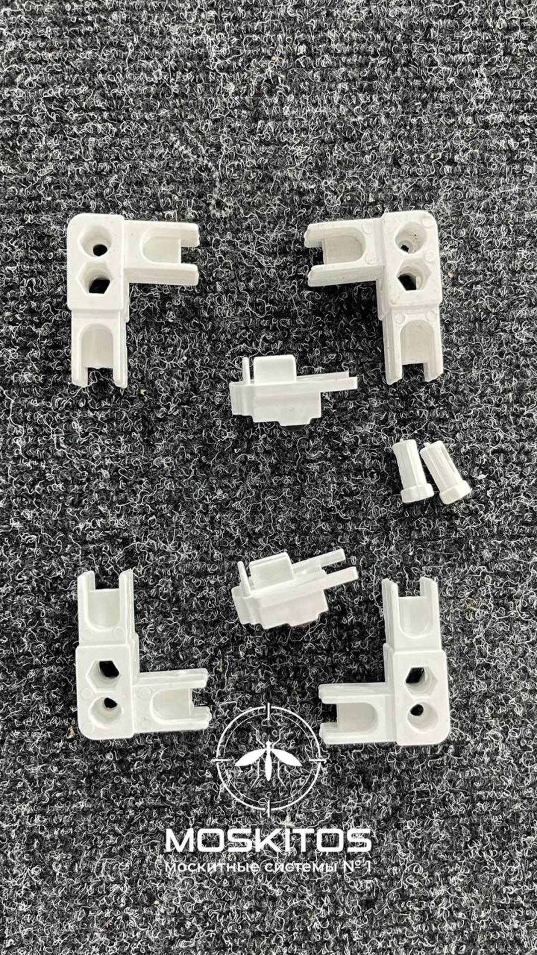 4 угла, 2 направляющих, 2 регулировочных гвоздя / белые / CLASSIC 20