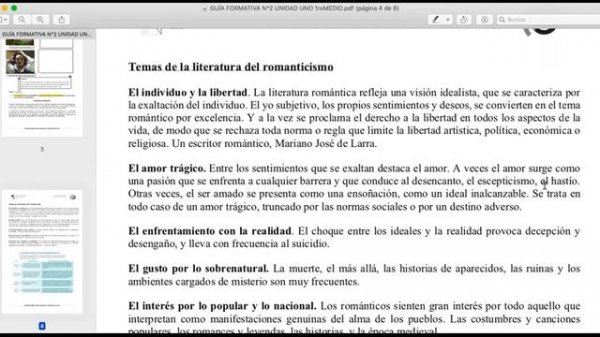 Primero medio- Revisión Guía Formativa nº2 (Romanticismo)