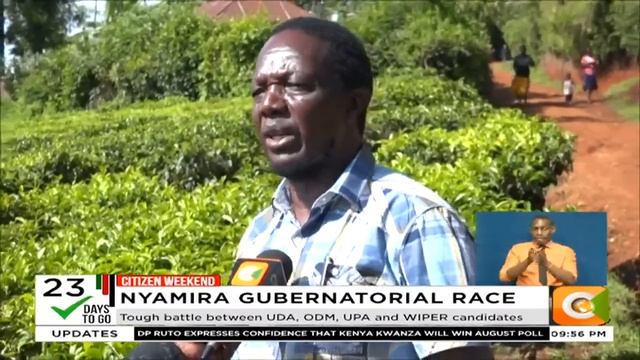 Tough battle between UDA, ODM, UPA and WIPER candidates in Nyamira County смотреть онлайн