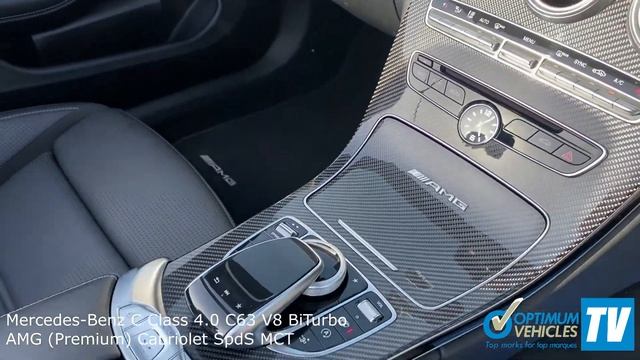 Mercedes-Benz C Class 4.0 C63 V8 BiTurbo AMG (Premium) Cabriolet SpdS MCT - Optimum Vehicles Ltd смотреть онлайн