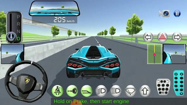 Driving Lamborghini Sian first time | 3d driving class | AK Gaming | #1 смотреть онлайн