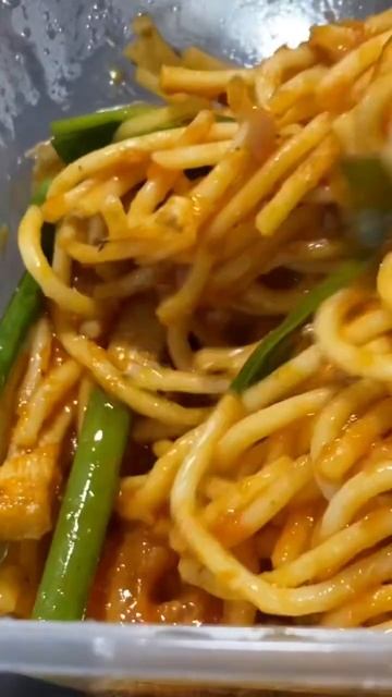 Geely pork chop fried spaghetti with tomato sauce # #shorts смотреть онлайн