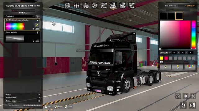 Euro Truck Simulator 2 - 1.45 | Mod Mercedes - Benz | Qualificado смотреть онлайн