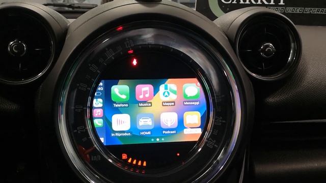 Mini countryman Carplay e android su sistema CIC di serie officina Carkit Roma смотреть онлайн