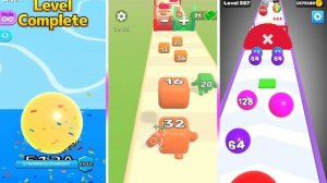 4096 Ball W/o tile: Ball Run 2048 Merge Number vs { Part - XXI } Level Up Numbers / Number Ball 3D