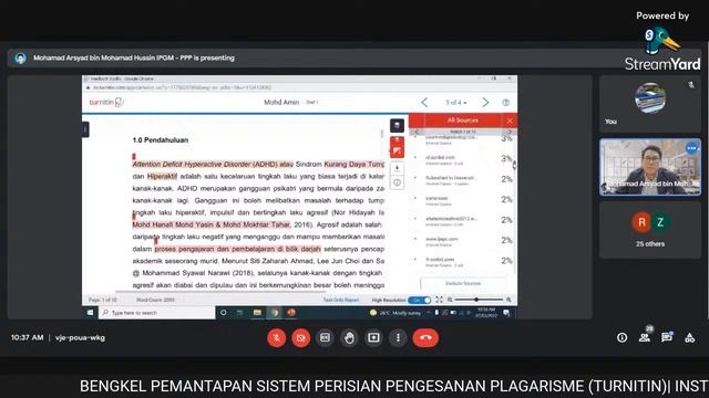 BENGKEL PEMANTAPAN SISTEM PERISIAN PLAGARISME (TURNITIN) смотреть онлайн