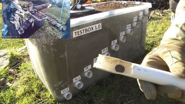 Metalldetektor Testbox, Deep Tech Vista Smart plus /  Sniper Coil 20cm