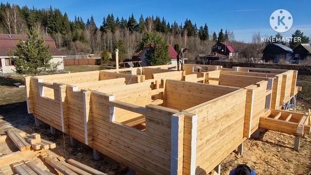 Нагелювка сруба на берёзовый нагель. смотреть онлайн