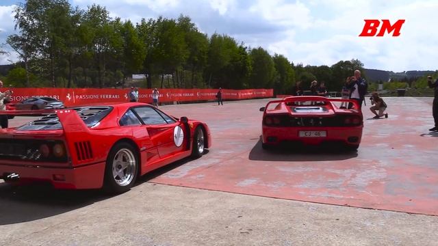 Ferrari F50 details and driving shots at Spa 2018 смотреть онлайн