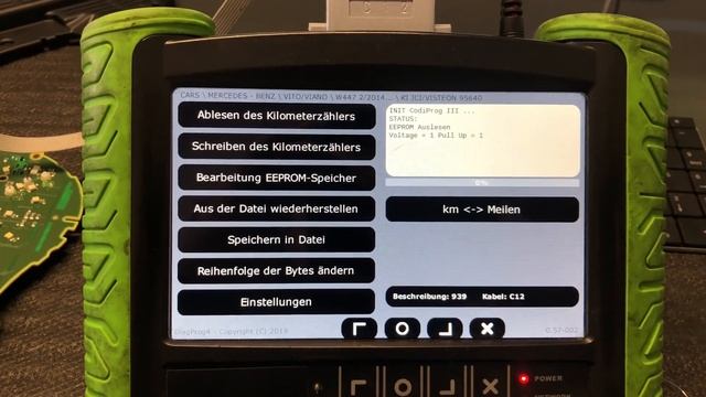 Tachojustierung Mercedes Vito W447 mit DP4 Diagprog | tachojustierung.org смотреть онлайн