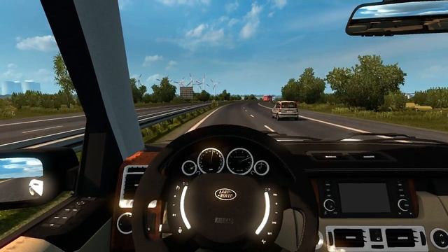 ETS 2 ||Driving verry fast on GERMAN AUTOBAHN (Speed near 250km/h) ||Range Rover Supercharched смотреть онлайн