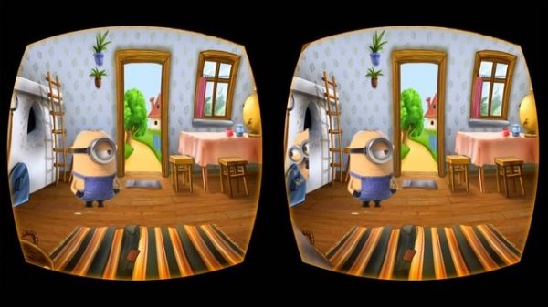 VR Minions Virtual Reality 3D Cartoon Video for children 2018