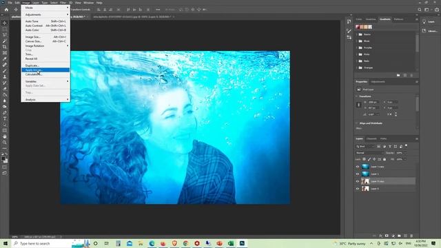 How to Make Underwater Effects in 2 MINUTES in Adobe Photoshop смотреть онлайн