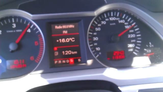 Audi A6C6 3.0TDI 0-220km/h смотреть онлайн