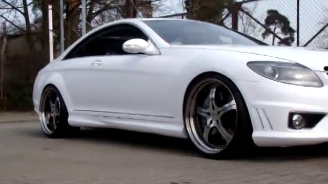 Mercedes Benz W216 CL63 AMG with MEC wheels DROPPED Walkaround Bodykit смотреть онлайн