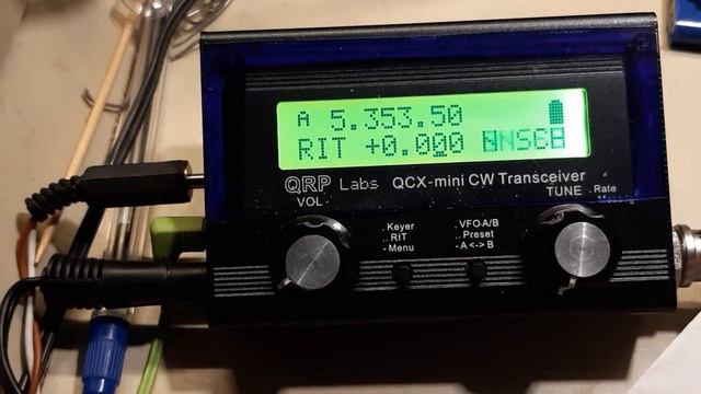QRP Labs QCX-mini for 60m. Short demo смотреть онлайн