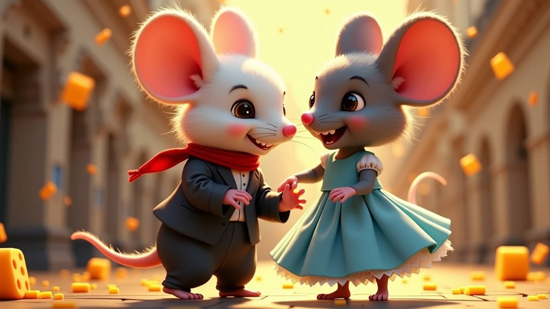 Джазик и Нотка — Мышиное приключение с сырным сюжетом! Детская песенка. смотреть онлайн