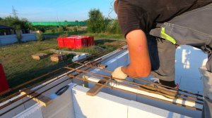 Такого простого изготовления армопояса вы ещё не видели. Строю гостевой дом на две студии