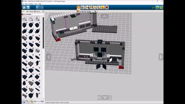 Lego 75876 Porsche 919 Hybrid and 917K Pit Lane Speed Build LDD by PLegoBB смотреть онлайн