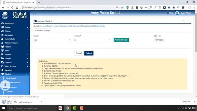 Student and Parent Management in Global School смотреть онлайн