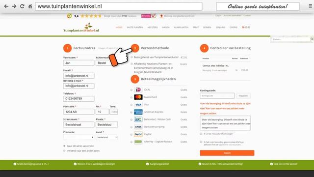 Bestelproces - tips van Tuinplantenwinkel.nl смотреть онлайн