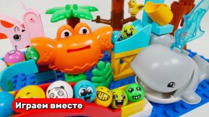 Развивающий конструктор для детей ! Видео для детей ! Подводные жители !