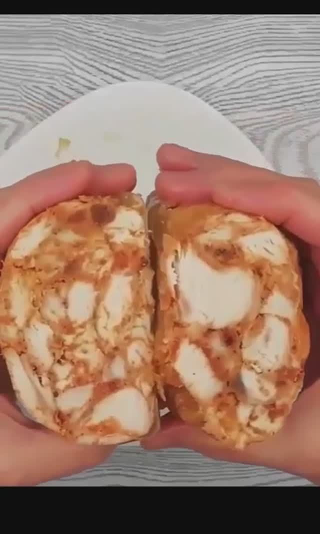 Ароматная и настоящая домашняя колбаса!Куриный Рулет мраморный запечённый в духовке смотреть онлайн