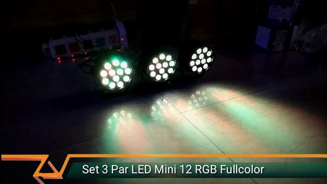 Set 3 Par LED Mini 12 RGB Fullcolor смотреть онлайн