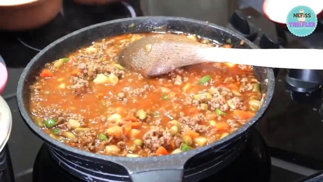 ♨️ Menu Express ‼️ Verser Simplement La Viande Hachée Sur Les Crêpes ‼️ Délicieux Et Facile 👌