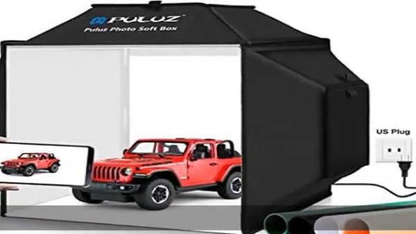 Puluz Portable Photo Studio Light Box, 16"x16" Professional Dimmable Shooting Tent Kit Soft Box wit