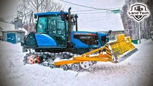 Зима-2025: Чистим дороги от снега на новом гусеничном тракторе АГРОМАШ-90ТГ!