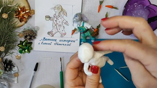 МК ,, Зайчик из ваты,, смотреть онлайн