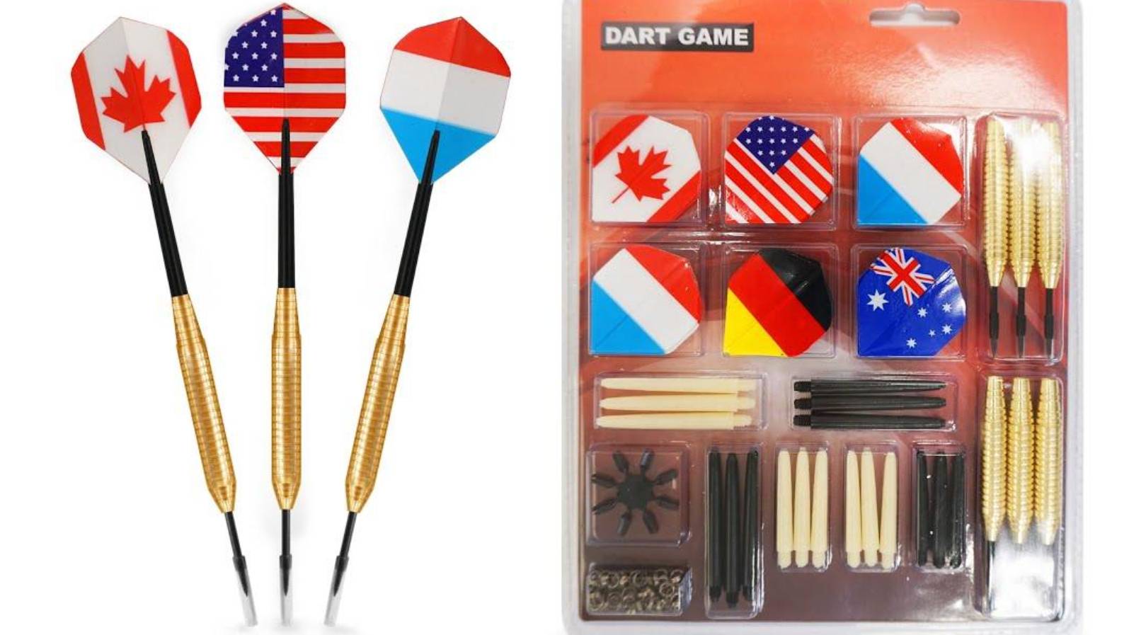 Набор дротиков и запасных частей 6 барелей, 18 хвостовиков, 18 оперений, 9 протектеров 24 GM смотреть онлайн