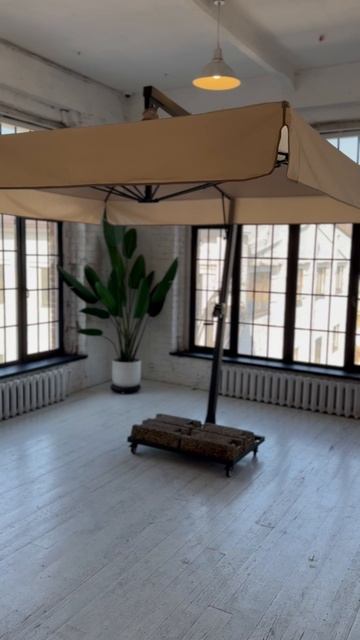 Уличный зонт на боковой опоре 3х3 | ХИТ НА КОЛЕСИКАХ смотреть онлайн