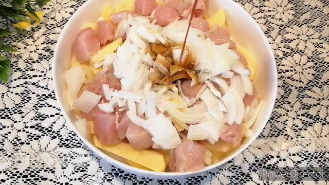Куриное филе с картофелем в духовке по-дунгански пошаговый рецепт смотреть онлайн