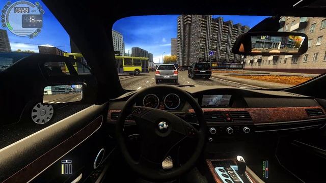 Bmw E60 2006 | City Car Driving [Steering Wheel] - Normal Driving смотреть онлайн